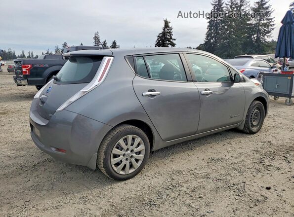 1N4AZ0CP4GC304546 2016 NISSAN LEAF Серый Задняя правая четверть
