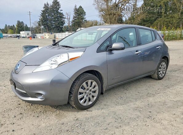 1N4AZ0CP4GC304546 2016 NISSAN LEAF Серый Передняя левая четверть