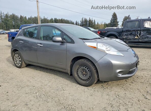 1N4AZ0CP4GC304546 2016 NISSAN LEAF Серый Передняя правая четверть