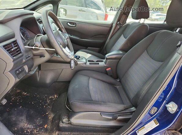 1N4AZ1CP4JC306598 2018 NISSAN LEAF Blue Widok wnętrza z przodu