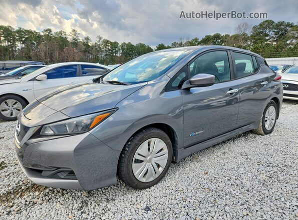 1N4AZ1CP6JC301032 2018 NISSAN LEAF Серый Передняя левая четверть