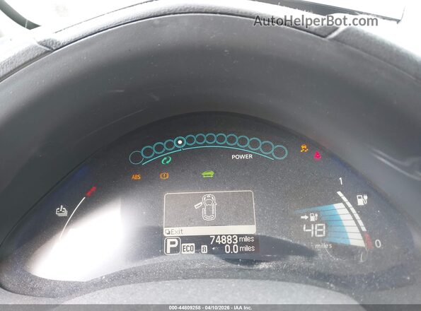 1N4BZ0CP5HC310927 2017 NISSAN LEAF Blue Rear seats view