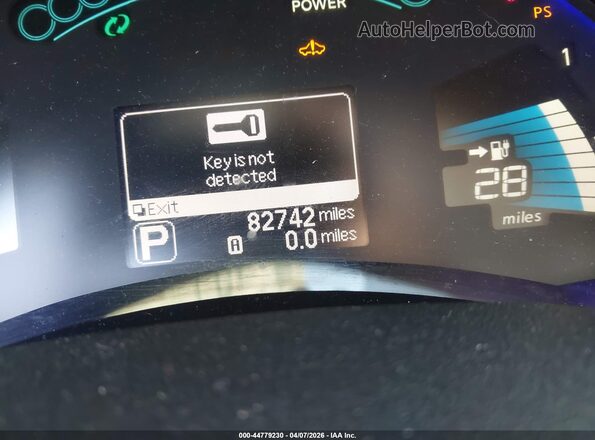 1N4BZ0CP7GC309633 2016 NISSAN LEAF White Widok zestawu wskaźników