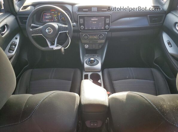 1N4BZ1BV3MC552373 2021 NISSAN LEAF Gray Widok deski rozdzielczej