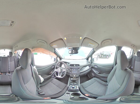 1N4BZ1CP1KC319136 2019 NISSAN LEAF Blue Вид наклейки з VIN-кодом