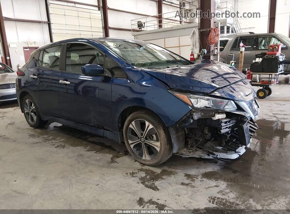 1N4BZ1CPXLC310615 2020 NISSAN LEAF Синий Передняя правая четверть
