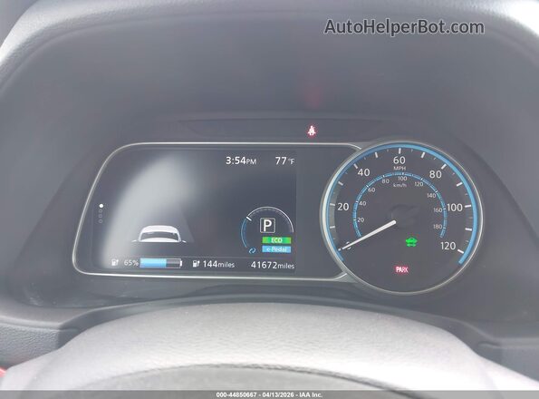 1N4BZ1DP5LC311010 2020 NISSAN LEAF Красный Вид задних сидений