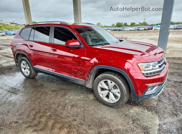 1V2ER2CA7JC514258 2018 VOLKSWAGEN ATLAS Красный Передняя правая четверть