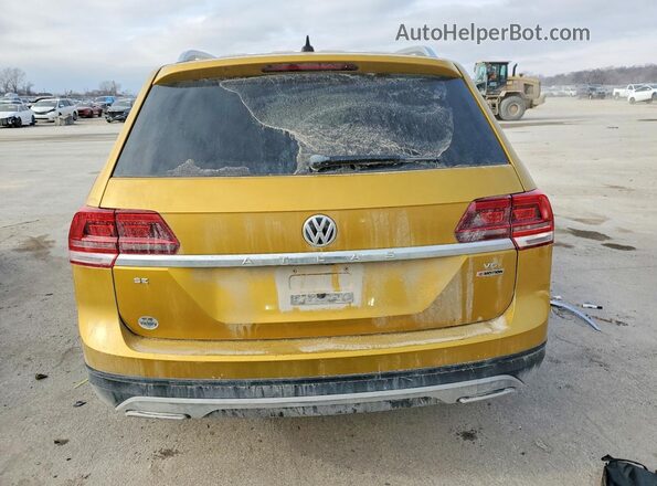 1V2LR2CA7JC557604 2018 VOLKSWAGEN ATLAS Yellow Vista trasera