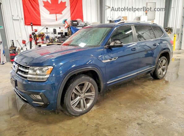 1V2RR2CA7JC574669 2018 VOLKSWAGEN ATLAS Blue Przód lewy
