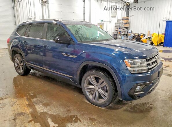 1V2RR2CA7JC574669 2018 VOLKSWAGEN ATLAS Blue Przód prawy