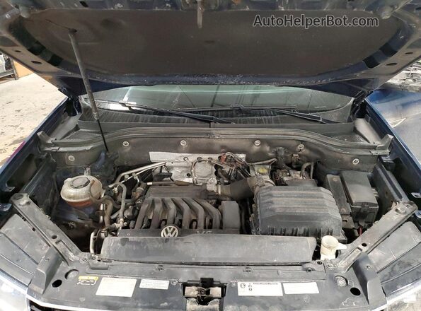 1V2RR2CA7JC574669 2018 VOLKSWAGEN ATLAS Blue Widok komory silnika