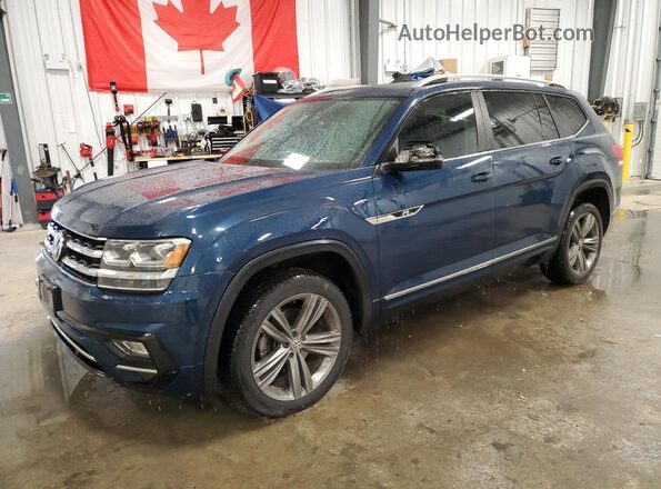 1V2RR2CA7JC574669 2018 VOLKSWAGEN ATLAS Blue Widok wnętrza 360 stopni