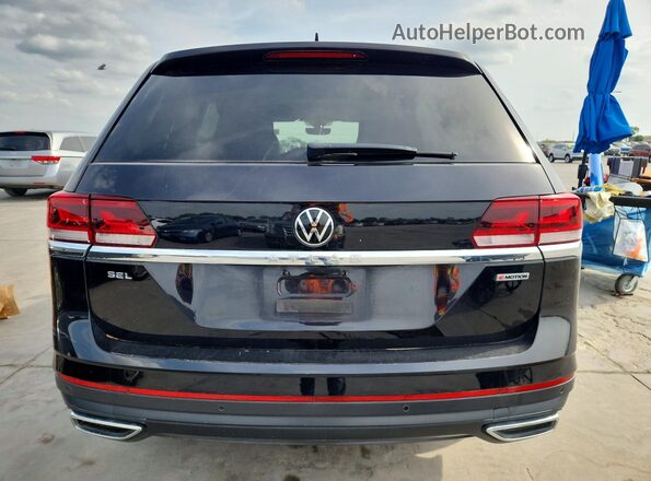 1V2TP2CA3MC523962 2021 VOLKSWAGEN ATLAS Black Вид ззаду