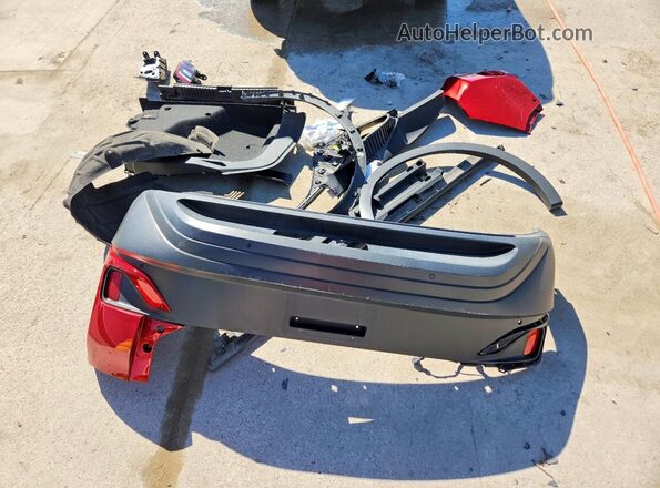 1V2VMPE80PC021259 2023 VOLKSWAGEN ID.4 Red Vista de la etiqueta del VIN