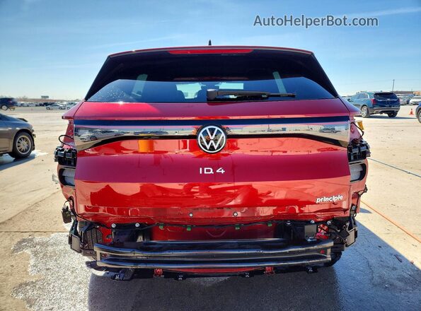 1V2VMPE80PC021259 2023 VOLKSWAGEN ID.4 Red Vista trasera