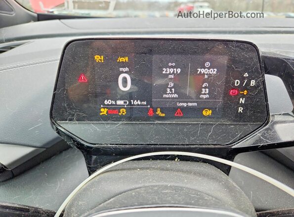 1V2WNPE80PC029671 2023 VOLKSWAGEN ID.4 Red Instrument cluster view