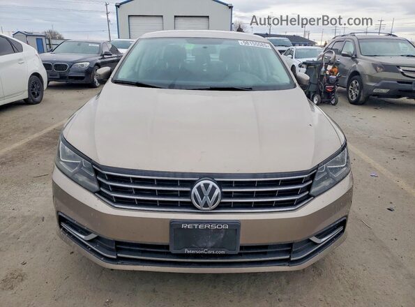 1VWAS7A31GC019047 2016 VOLKSWAGEN PASSAT Желто-коричневый Вид спереди