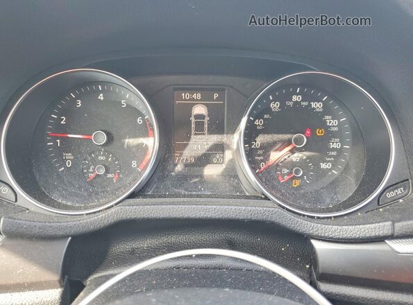 1VWDT7A31HC040301 2017 VOLKSWAGEN PASSAT Silver Widok zestawu wskaźników