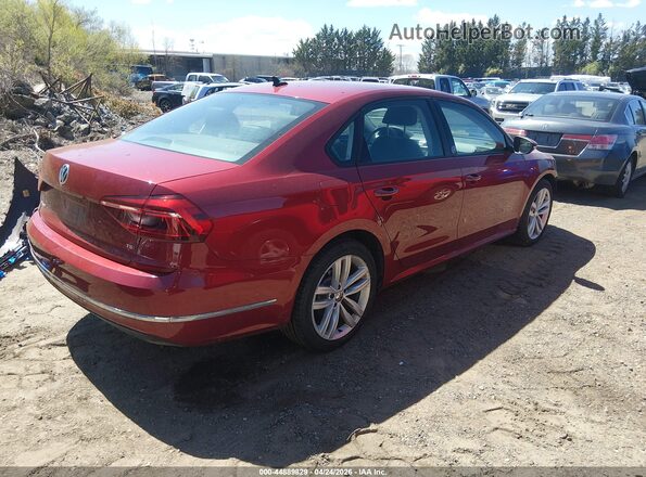 1VWLA7A34KC005809 2019 VOLKSWAGEN PASSAT Красный Задняя правая четверть
