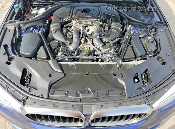WBAJB9C5XJB286100 2018 BMW M5 Blue ძრავის განყოფილების ხედი