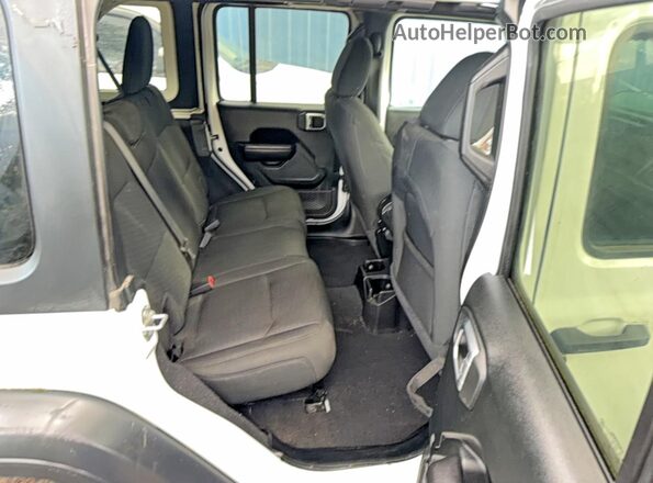 1C4HJXDMXLW347620 2020 JEEP WRANGLER Белый Вид салона спереди