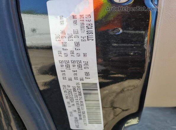 2C4RDGCG7JR265244 2018 DODGE GRAND Черный Вид наклейки с VIN-кодом