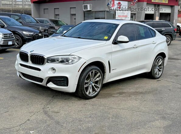 5UXKU2C52J0Z61909 2018 BMW X6 Белый Задняя левая четверть