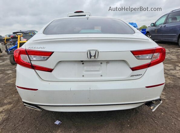 1HGCV1F31LA025639 2020 HONDA ACCORD Белый Вид салона спереди