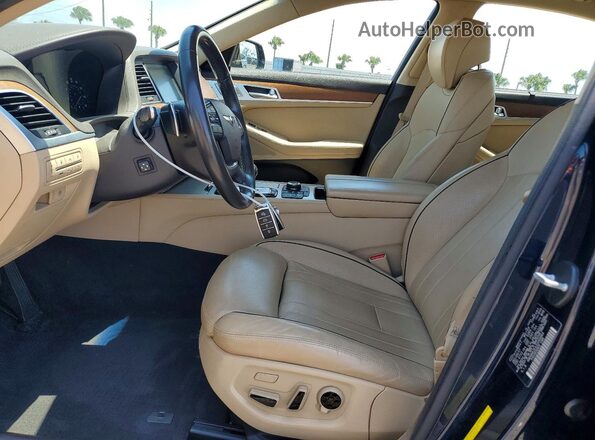 KMHGN4JE2JU269964 2018 GENESIS G80 Синий Вид панели приборов