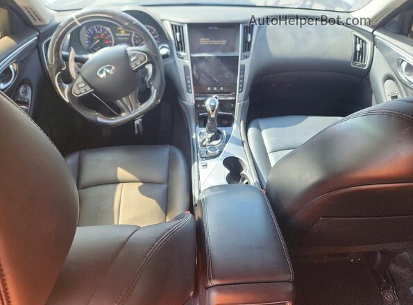 JN1EV7AR5GM342191 2016 INFINITI Q50 White Vista del cuadro de instrumentos
