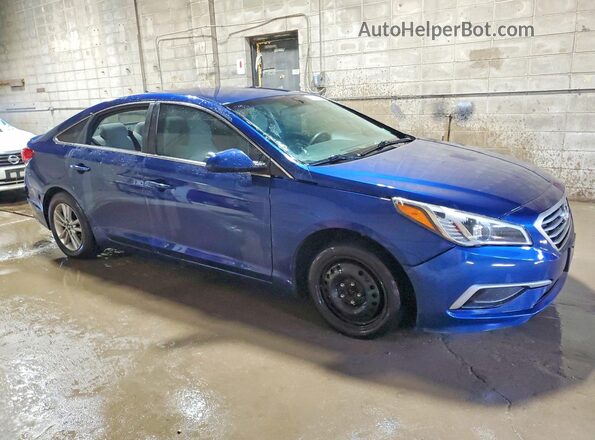5NPE24AF2HH549238 2017 HYUNDAI SONATA Blue Вид спереду