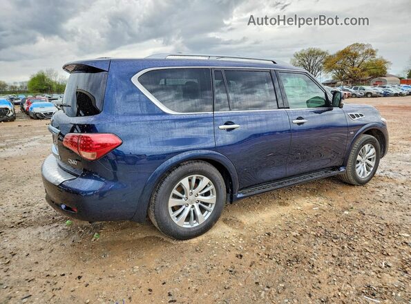 JN8AZ2NF6H9643435 2017 INFINITI QX80 Синий Передняя правая четверть