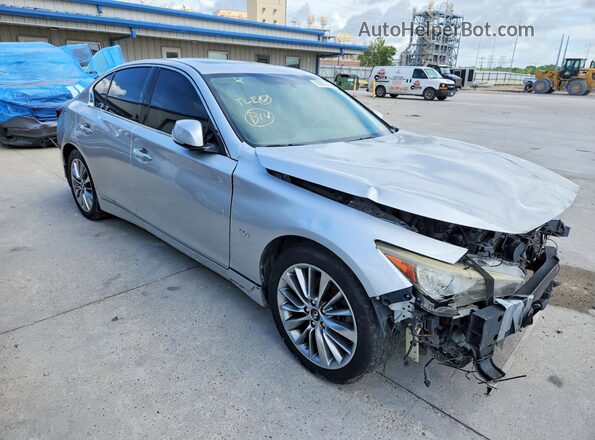 JN1EV7AR1JM612220 2018 INFINITI Q50 Серебряный Вид спереди