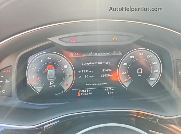 WA1CVAF18KD014559 2019 AUDI Q8 White Вид задніх сидінь