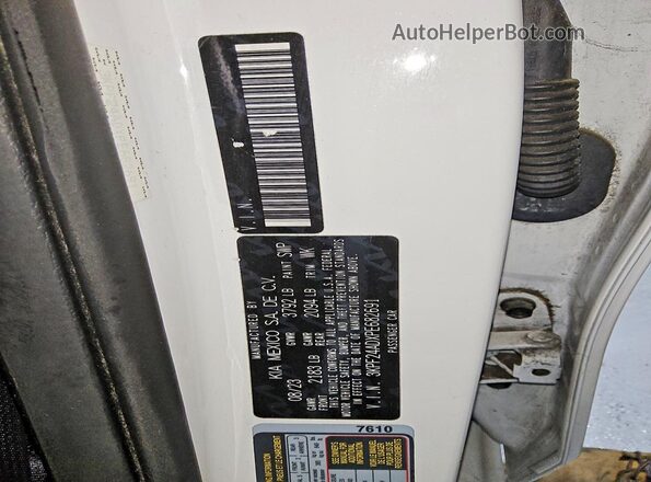 3KPF24ADXPE682691 2023 KIA FORTE Белый Вид наклейки с VIN-кодом