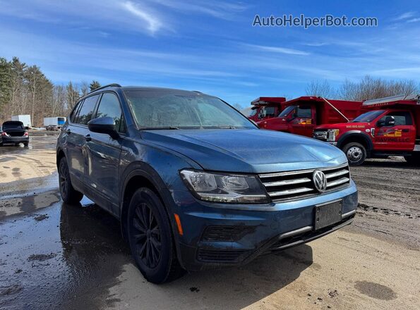 3VV0B7AX7LM015922 2020 VOLKSWAGEN TIGUAN Blue წინა მარცხენა ხედი სამი მეოთხედიდან