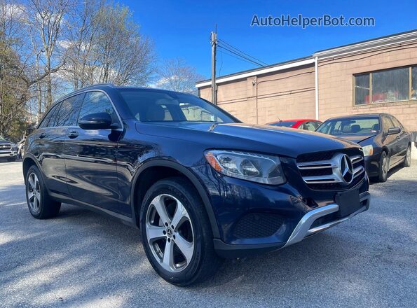 WDC0G4KB9KV185683 2019 MERCEDES-BENZ GLC-CLASS Синий Передняя левая четверть