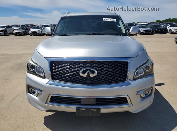 JN8AZ2NF7G9610586 2016 INFINITI QX80 Серебряный Вид сзади