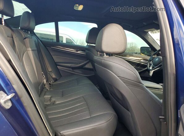 WBAJB9C5XJB286100 2018 BMW M5 Blue უკანა სალონის ხედი