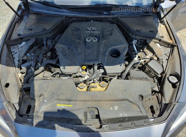 JN1EV7AP8KM543316 2019 INFINITI Q50 Серебряный Вид подкапотного пространства