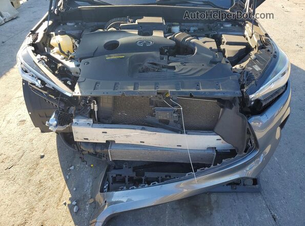 3PCAJ5BA1MF124001 2021 INFINITI QX50 Gray Widok naklejki z numerem VIN