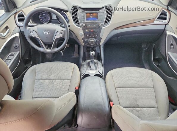 5XYZT3LB3HG433430 2017 HYUNDAI SANTA FE Серебряный Вид щитка приборов