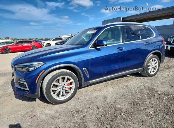 5UXCR6C54KLL11508 2019 BMW X5 Синий Передняя левая четверть