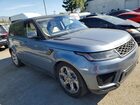 2019 Land Rover Range Rover Sport Hse Синий vin: SALWR2RV3KA426698