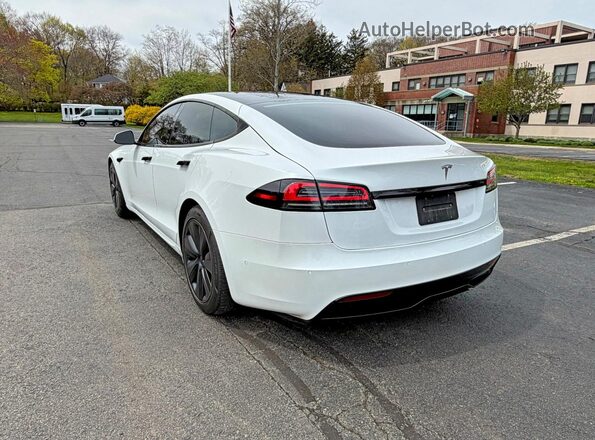 5YJSA1E53NF474873 2022 TESLA MODEL Белый Передняя правая четверть