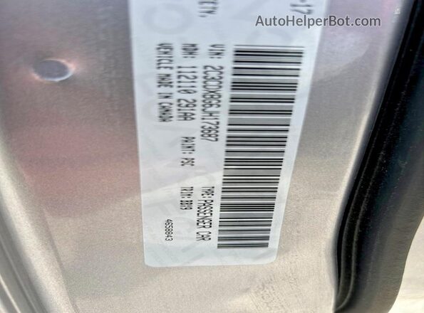 2C3CDXBG6JH173687 2018 DODGE CHARGER Серебряный Вид задней части салона