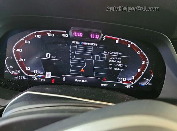 5UXJU4C01M9F71043 2021 BMW X5 Black წინა პანელის ხედი