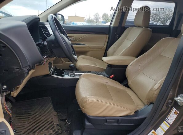 JA4AZ3A30HZ049351 2017 MITSUBISHI OUTLANDER Коричневый Вид панели приборов