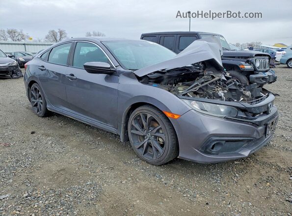 19XFC2E89LE005155 2020 HONDA CIVIC Gray Передня права чверть